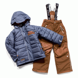 Зимний комплект для мальчика NANO F17M267 LT Blue Mix