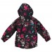 Демисезонная куртка на флисе для девочки NANO S17J272 Black Flower Демисезонная куртка на флисе для девочки NANO S17J272 Black Flower