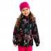 Демисезонная куртка на флисе для девочки NANO S17J272 Black Flower Демисезонная куртка на флисе для девочки NANO S17J272 Black Flower