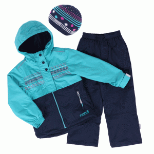 Демисезонный комплект на флисе для девочки NANO S19M254 Surf Aqua Демисезонный комплект на флисе для девочки NANO S19M254 Surf Aqua