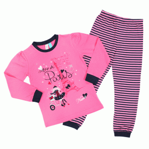 Пижама для девочки "Paris", артикул F14P08 Пижама для девочки "Paris", артикул F14P08