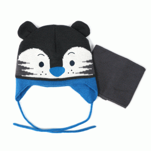 Зимний комплект мальчику "Шапка + Бафф/Манишка" Peluche&Tartine от 0 до 3 лет F16ACC11BG Smoke Зимний комплект мальчику "Шапка + Бафф/Манишка" Peluche&Tartine от 0 до 3 лет F16ACC11BG Smoke