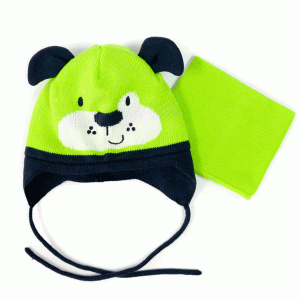 Зимний комплект мальчику "Шапка + Бафф/Манишка" Peluche&Tartine от 0 до 3 лет F16ACC23BG Ultralime Зимний комплект мальчику "Шапка + Бафф/Манишка" Peluche&Tartine от 0 до 3 лет F16ACC23BG Ultralime