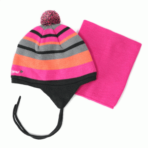 Зимний комплект для девочки "Шапка + Бафф/Манишка" Peluche&Tartine от 3 до 8 лет F16ACC54 Lipstick Зимний комплект для девочки "Шапка + Бафф/Манишка" Peluche&Tartine от 3 до 8 лет F16ACC54 Lipstick