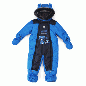 Зимний цельный комбинезон PELUCHE & TARTINE F17M107 Navy Зимний цельный комбинезон PELUCHE & TARTINE F17M107 Navy