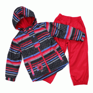 Демисезонный комплект на флисе для девочки PELUCHE&TARTINE S17M68 Scarlet Демисезонный комплект на флисе для девочки PELUCHE&TARTINE S17M68 Scarlet