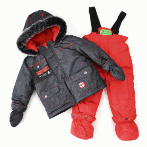 Зимний комплект для мальчика Peluche&Tartine F17M07BG Deep Gray