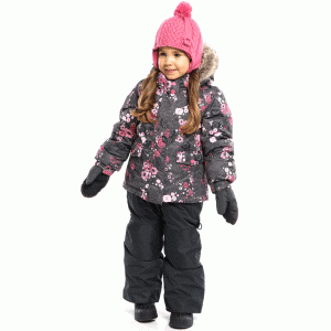 Зимний комплект для девочки Peluche&Tartine F18M52 Stone / Deep Gray Зимний комплект для девочки Peluche&Tartine F18M52 Stone / Deep Gray