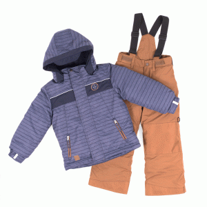 Зимний комплект для мальчика Peluche&Tartine F18M61 Dust Blue Зимний комплект для мальчика Peluche&Tartine F18M61 Dust Blue